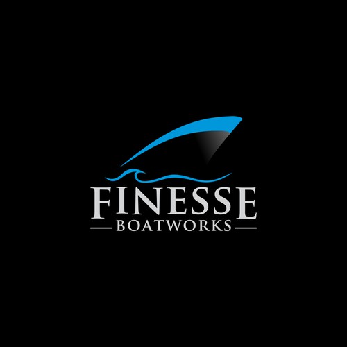 Logo for a high end power boat customization and repair company