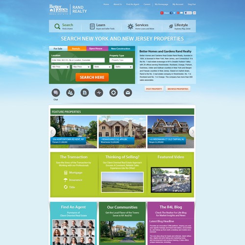 Create the next website design for Better Homes and Gardens Rand Realty