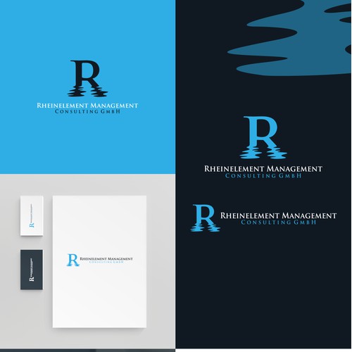 Rheinelement Management logo design