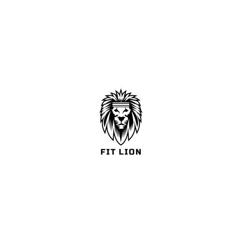Cool Lion logo for fitness