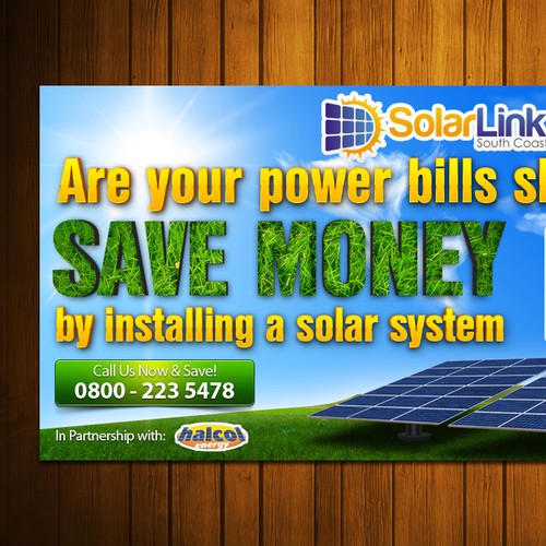 Create the next banner ad for Solarlink South Coast