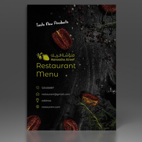 Restaurant menu