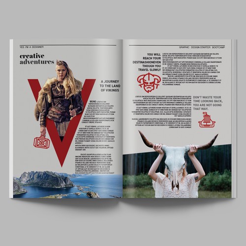 Magazine layout