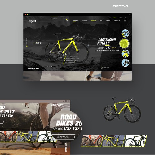 Bertin Bike Webdesign