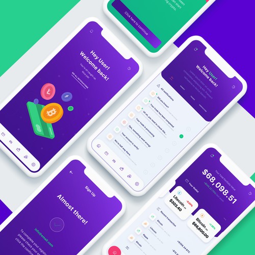 UI Concept for CoinSmart App