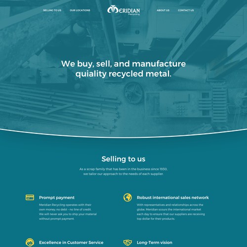 Website for metal recycling company