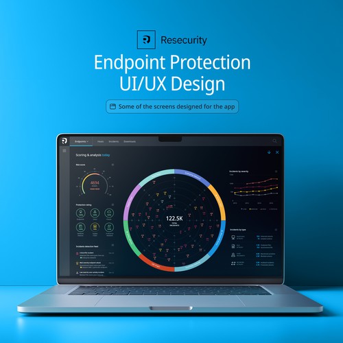 Endpoint protection UI/UX design.