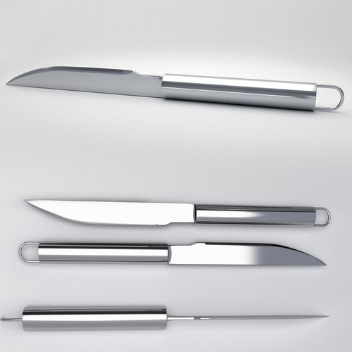 Create a 3D Rendering of my BBQ Tool Set