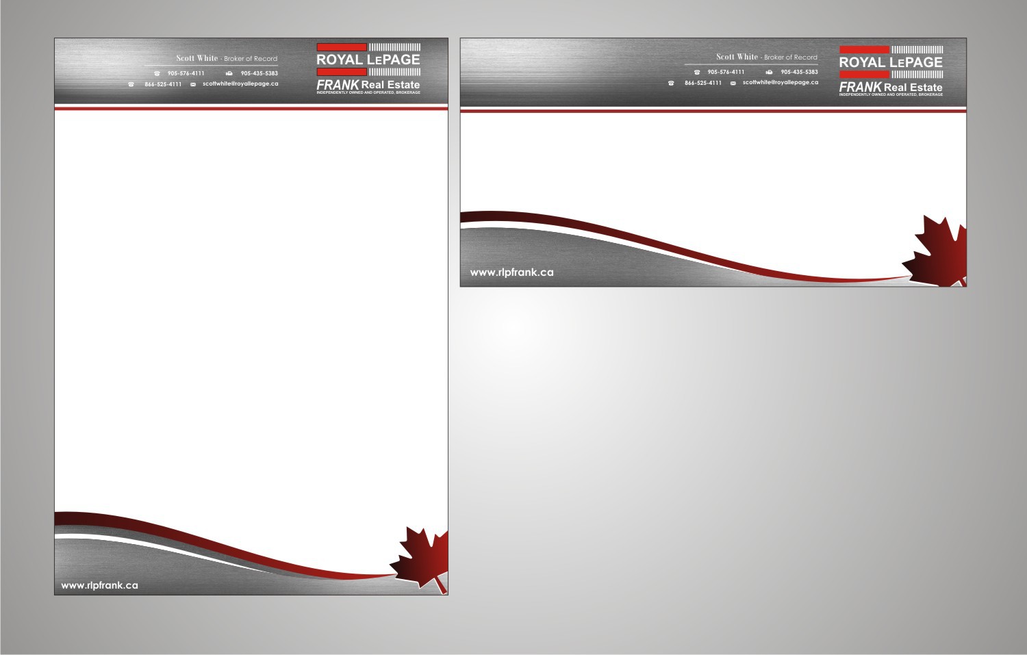 stationery for Real Estate Agent -  Scott White