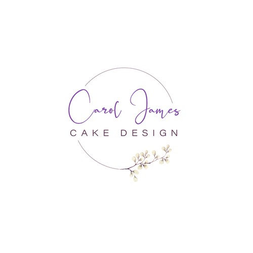 minimalist logo concept for cake design