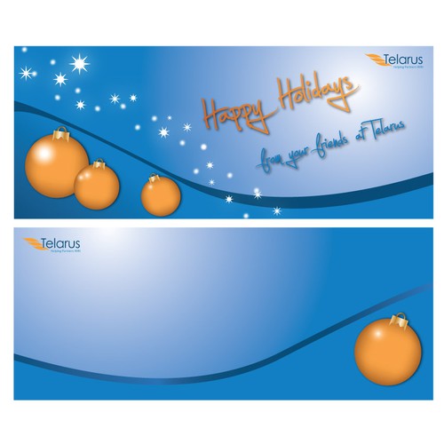 Help us dress up the holiday season with a personalized holiday card for our partners.