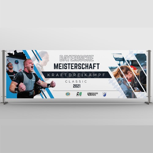 Unique, modern banner design for print - sports competition