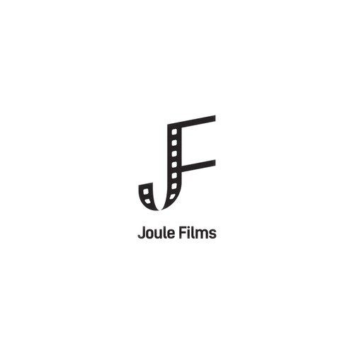 Initials logo concept for movie production company