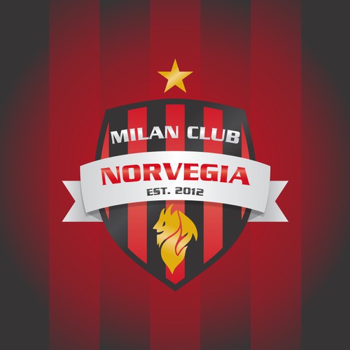 Create the next logo for MCN (Milan Club Norvegia). 