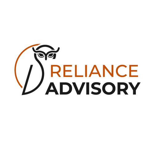Minimalistic owl logo for Reliance Advisory