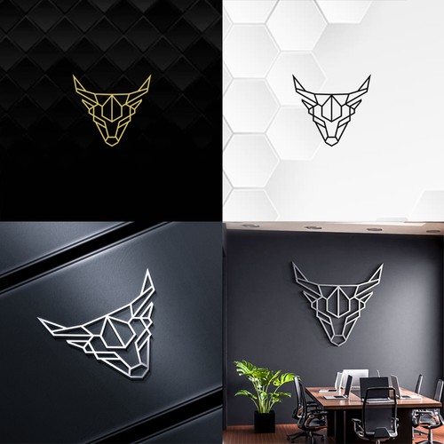 GEOMETRIC BULL HEAD LOGO