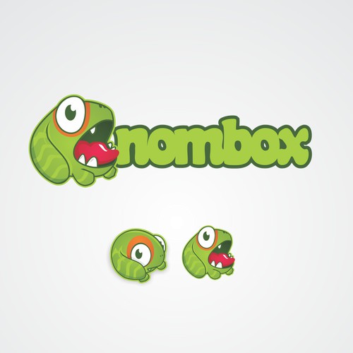 create a little monster logo for kids' lunchboxes!