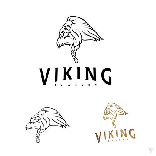 Create a logo for a high quality manly  viking jewelry company.