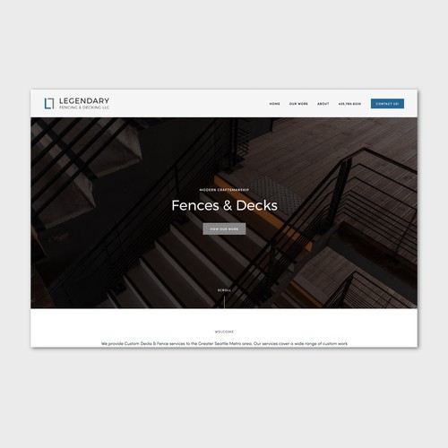 Construction website - fencing and decking