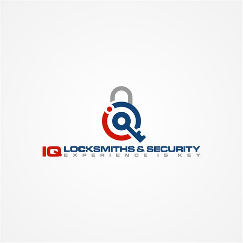 iq locksmith & security logo design