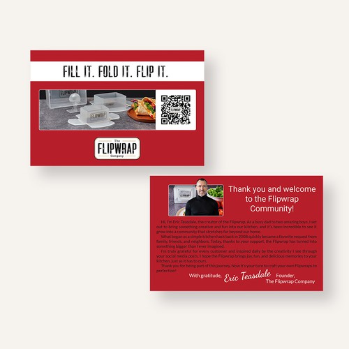 New Customer Welcome Card