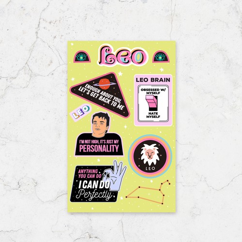 Leo - Astrological Stickers