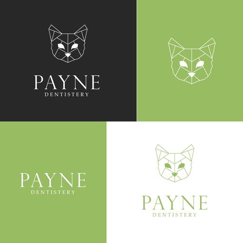 Geometric cat logo