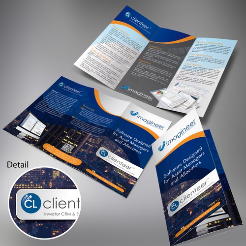 Financial software 3-fold brochure, guidelines provided!
