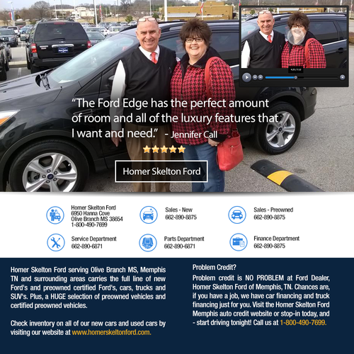 Create a Customer Reviews Landing Page for Auto Dealer