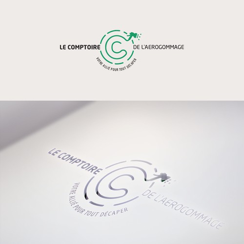Création d'un logo pour une société proposant un procédé innovant de décapage : l'aérogommage