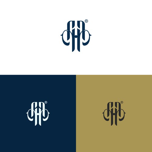 Luxury AHA Typography Lettering Logo