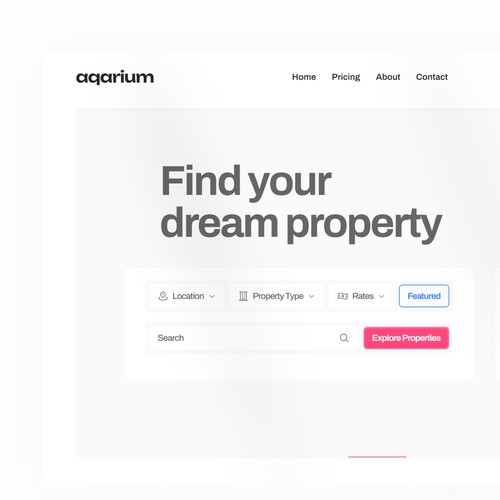 Aquarium Web app UI