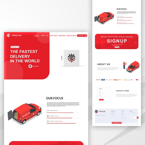 Eye-Catching Website Landing Page Design | RedsGlow