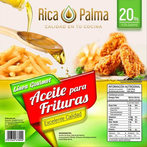 Aceite para Frituras | Rica Palma