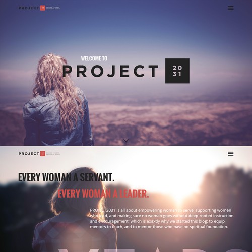 Design concept for a Women's Ministry site