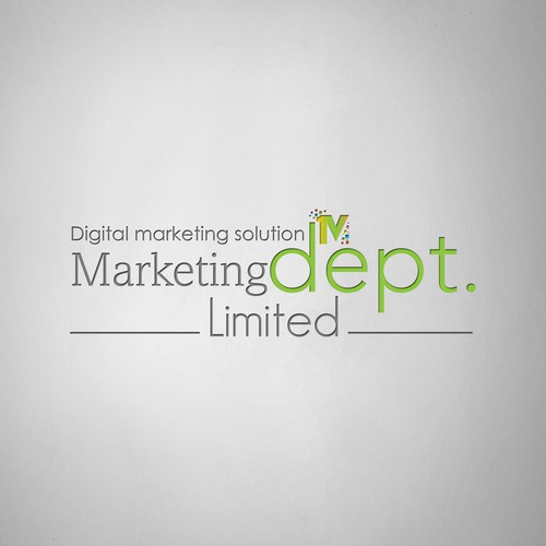 Logo for Marketing Dept Company.