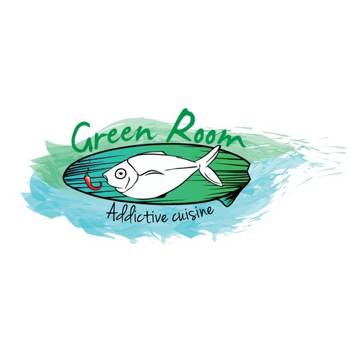 Peruvian Surf Related Restaurant Logo