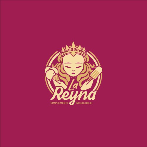 La Reyna logo design concept