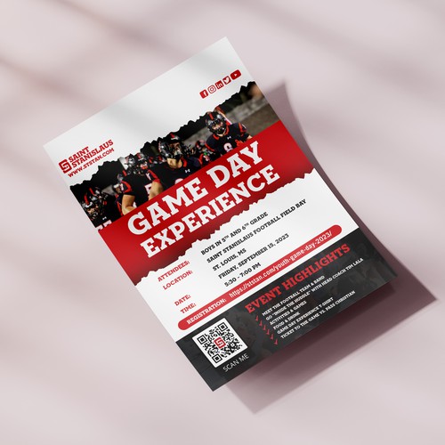 Game Day Experience Flyer