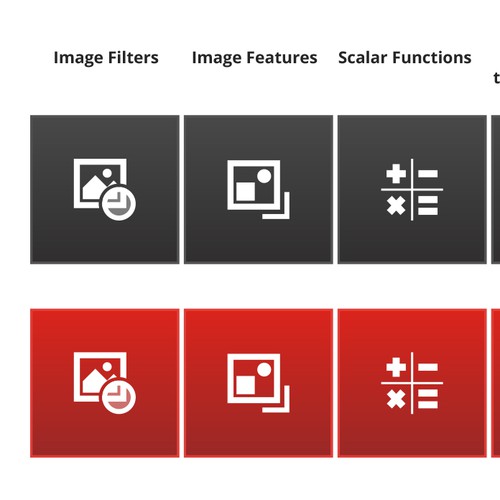 Icons for Image Processing Application