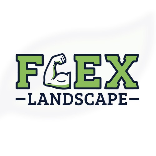 Flex Landscape – Logo with Flexing Arm as 'L'