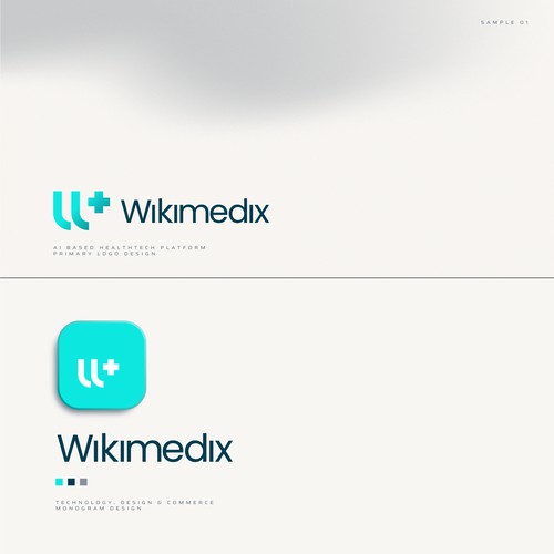 Modern HealthTech Logo Design