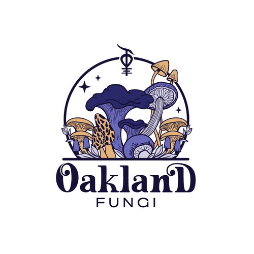 Lovely logo design for Oakland Fungi