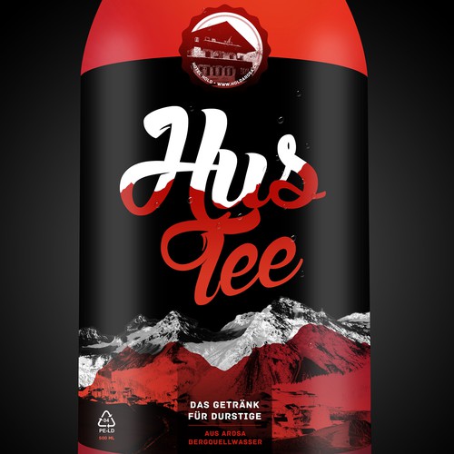 HUSTEE Tea Bottle Label