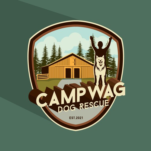 classic logo for CAMP WAG