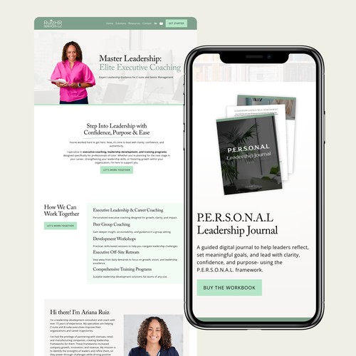 Squarespace Executive Coaching Website