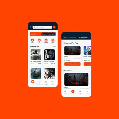Game Mobile Application UI UX Design