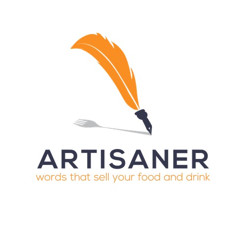 Clever logo for Food and drink copywriting business