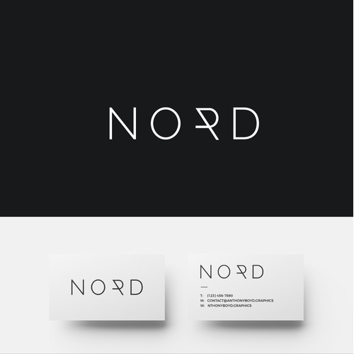 NORD  logo branding design 