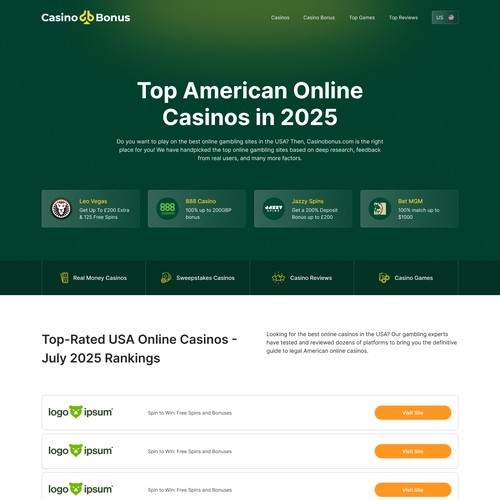 Online Casino Bonus Promotion Website